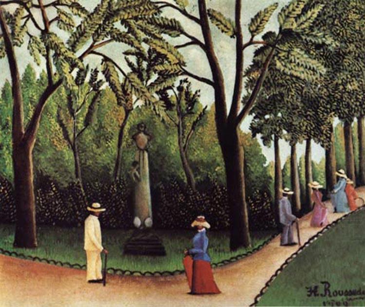View of the Luxembourg,Chopin Monument, Henri Rousseau